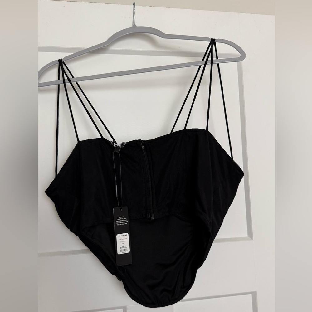 Black bandot top